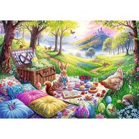 Puzzle (1000 T.) Oster Picknick Auf Der Wiese (Trefl Puzzle) Neu/Ovp
