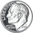 1999 S Roosevelt 90% Silver Dime DCAM GEM PROOF