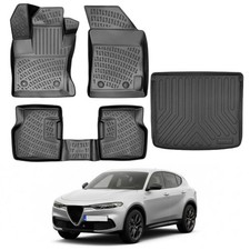 Fußmatten & Laderaumwanne Komplettset für Mini Cooper R56 2006-2013, Allwetter