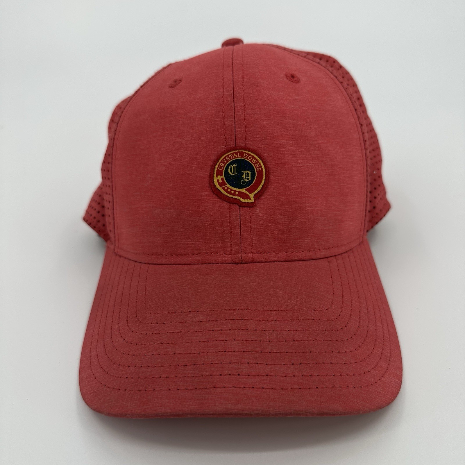 Crystal Downs Golf Hat Red Strapback Cap American… - image 2
