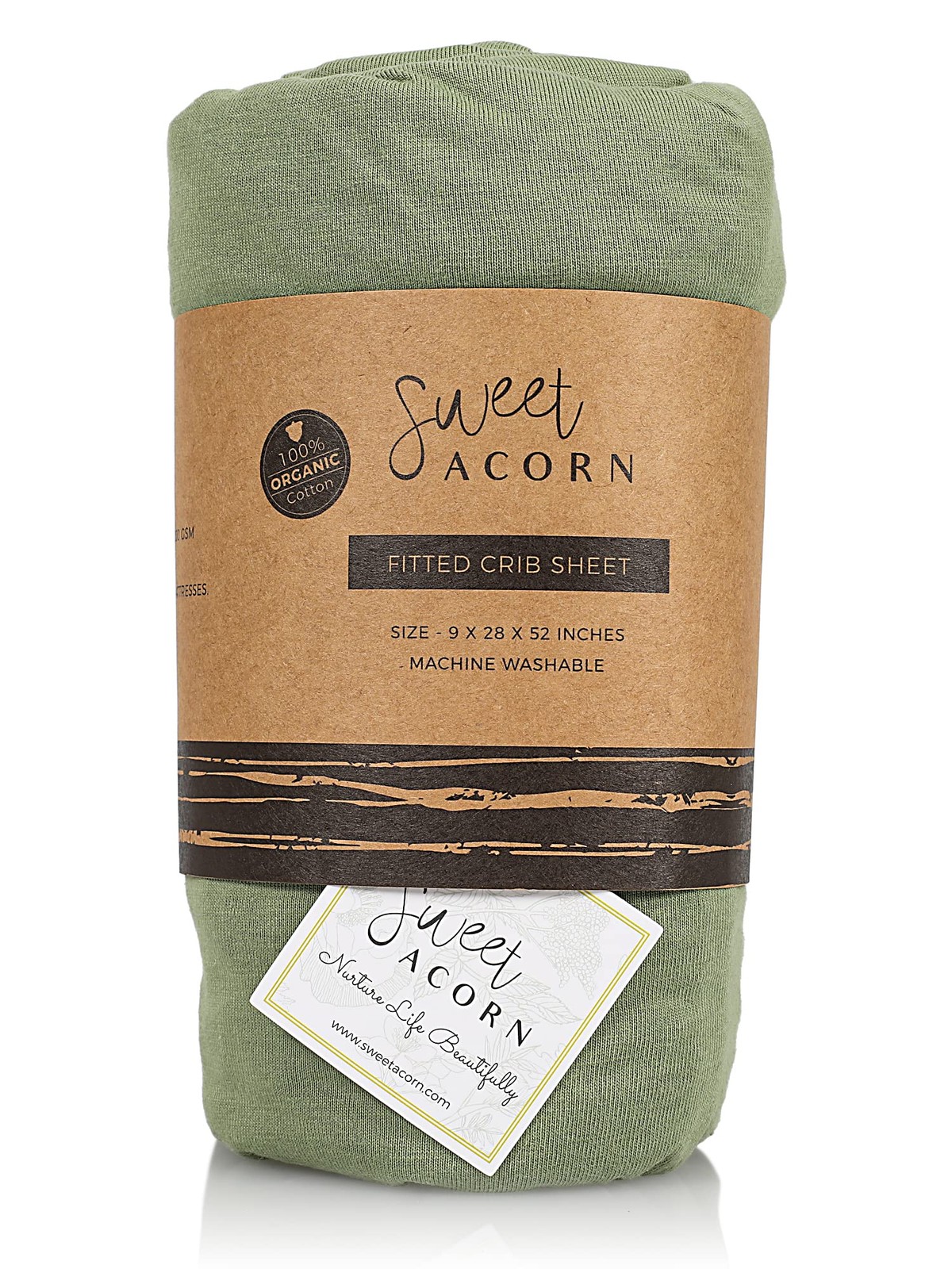 Fitted Crib Sheets - Organic Cotton Jersey Knit Crib Beddings - Fits Standard...