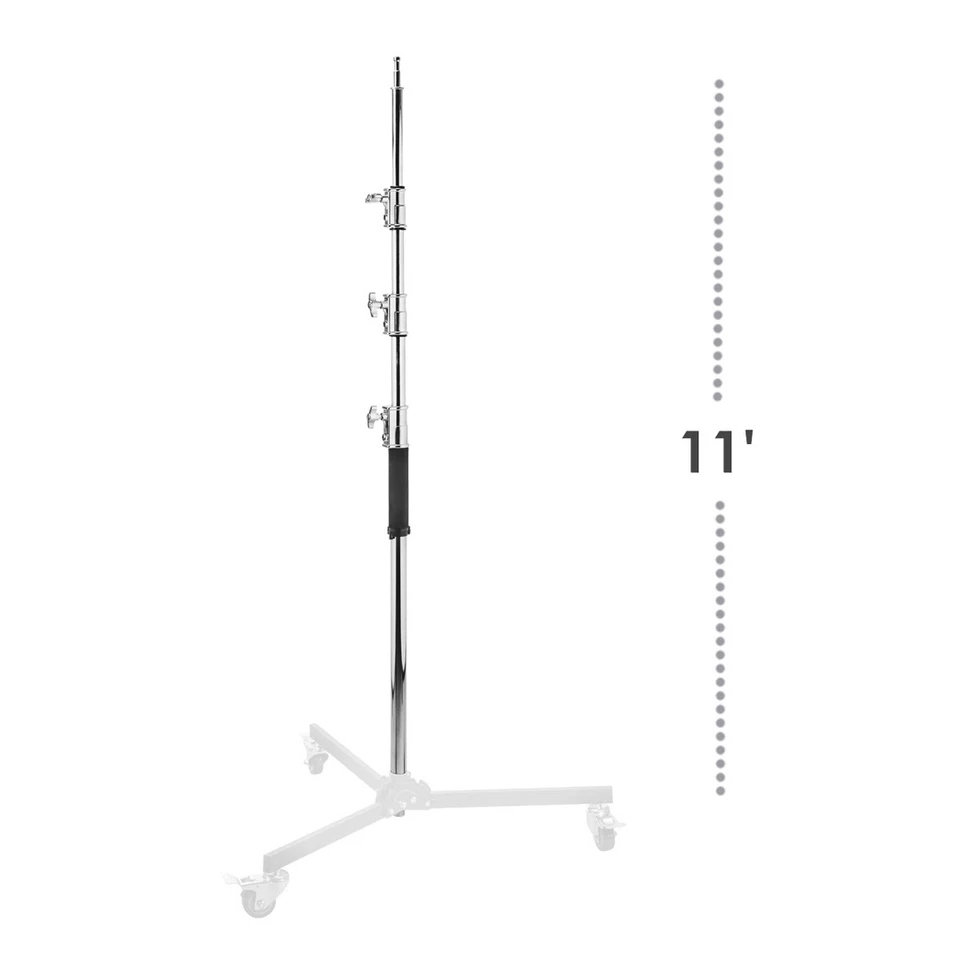Columna vertical Flashpoint C-Stand (11' plateada) Foto 2 de 4