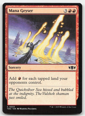 #ad Mana Geyser 223 TDC Commander: Tarkir: Dragonstorm Magic MTG NM $3.49