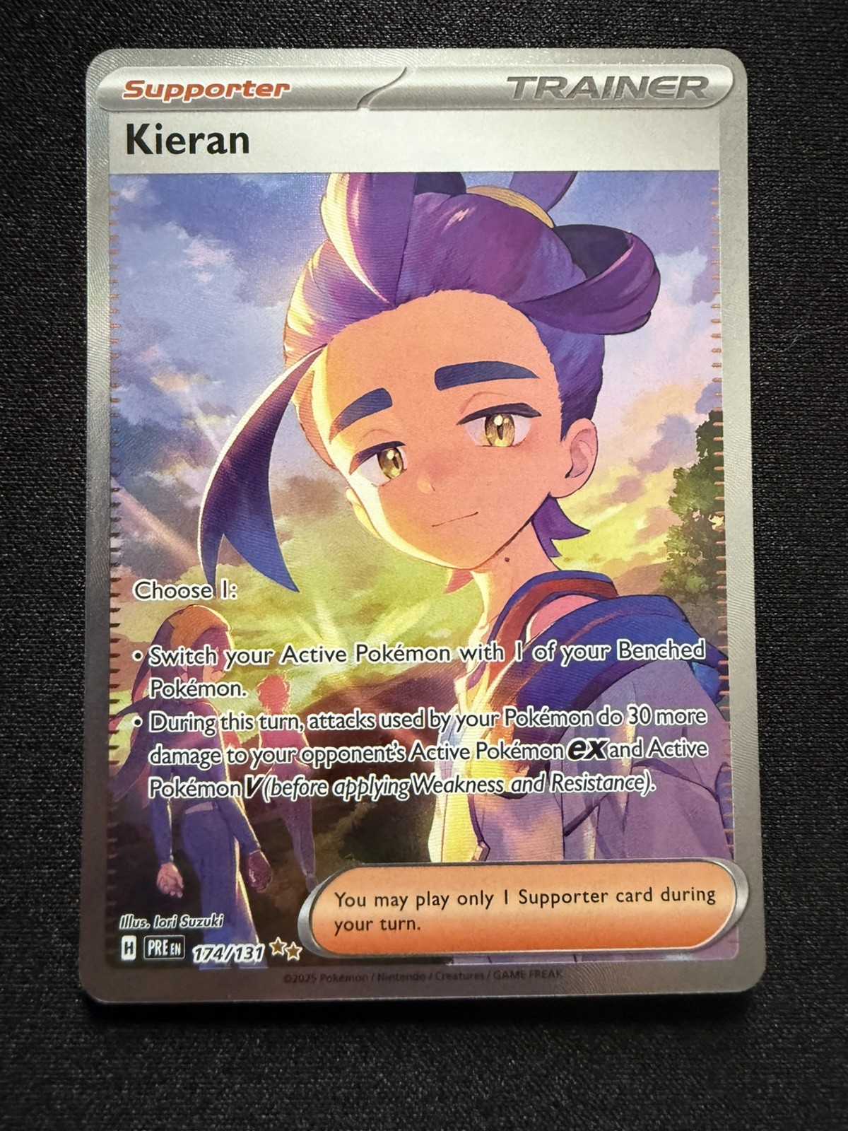 Kieran 174/131 Sv: Prismatic Evolutions Holo NM