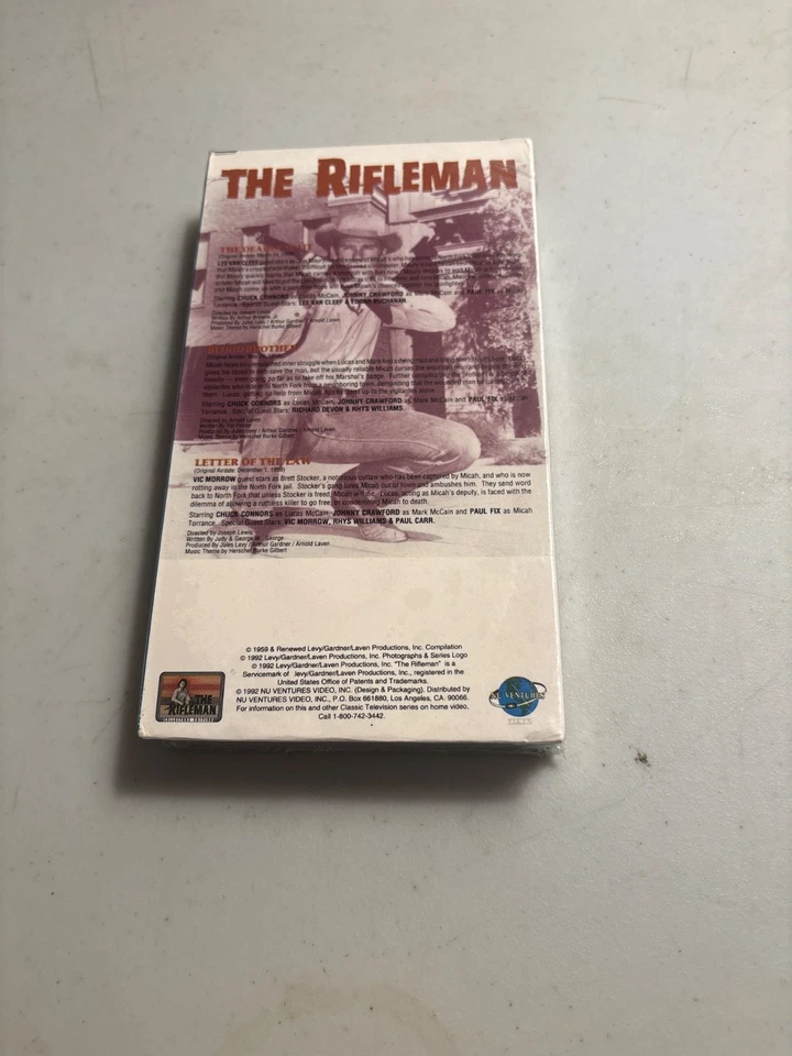 THE RIFLEMAN VOL. 7 VHS CHRIS CONNORS, JOHNNY CRAWFORD BRAND NEW FACTORY SEALED - Image 2 of 2