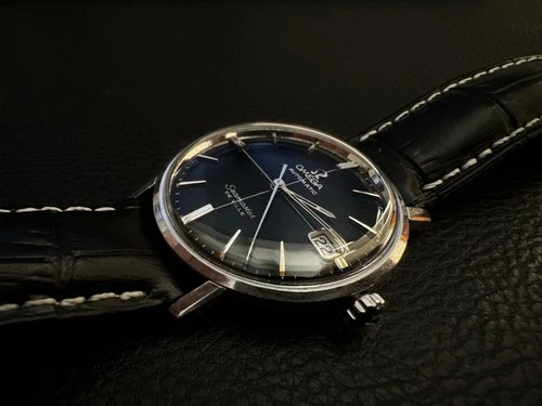 Vintage Rare Cross Hair Omega Seamaster DeVille "Don Draper DeVille"