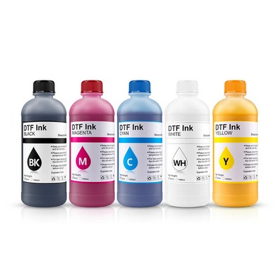 5*500ml DTF Textile Ink for Eps L1800 L1300 R2400 L805 L800 XP600 I3200 printer
