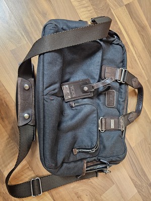 Tumi Alpha Bravo Academy Briefcase 22640 ATH2 Crossbody Laptop Bag Grey