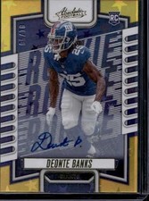 2023 Panini Absolute #156 Deonte Banks Signature Rookies Gold Stars #/10