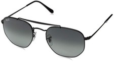 Ray-Ban RB3648 Unisex-Adult The Marshal Sunglasses - Black / Gray Green -