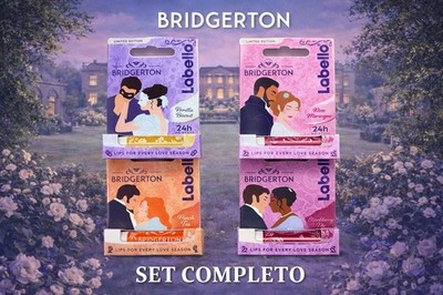 Labello x Bridgerton Limited Edition Netflix Complete Set Sold Out Italy