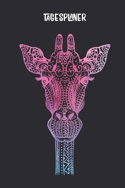 A5 Tagesplaner Giraffe 120 Seiten Kalender Achtsamkeit Notizbuch-image