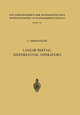 Linear Partial Differential Operators Hardcover Lars Hörmander