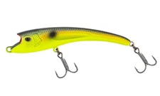 Maverick Fishing Lure Medium Chartreuse Black Back Suspending Jerkbait 80 Char