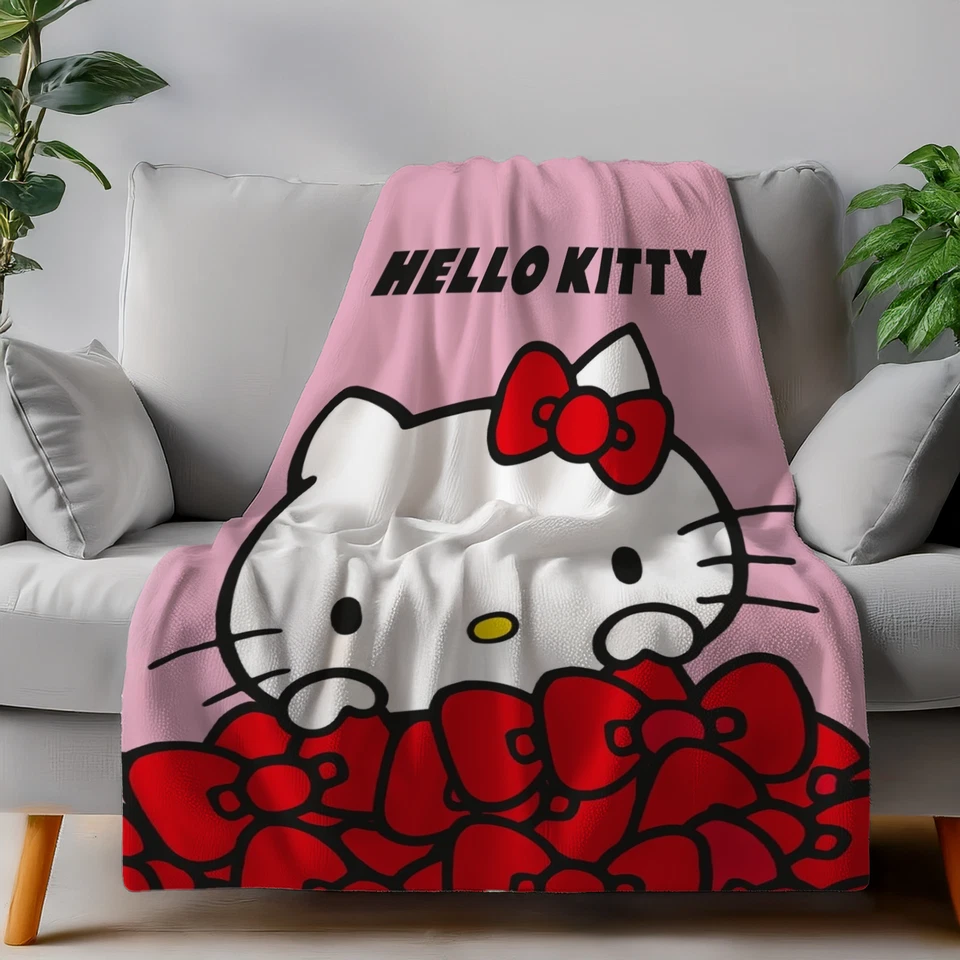 Hello Kitty Manta De Estar De Peluche 130 X 160 Cm - Imagen 2 de 4