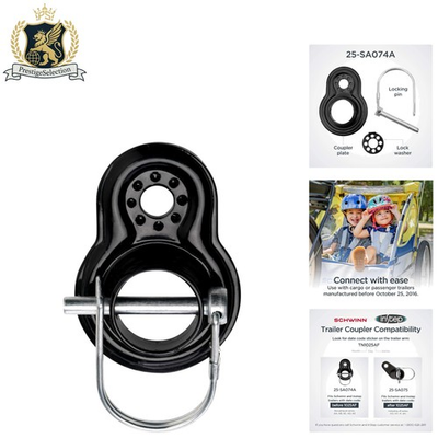 #ad Durable Metal Trailer Coupler with Lock Washer for Safe Biking Adventures $20.99