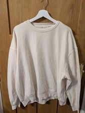 Cream Sweatshirt L