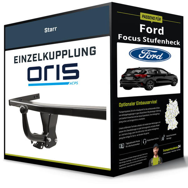 Starre AnhäNgerkupplung für Ford Focus Stufenheck 11.2018-11.2025 IV Typ HM Oris-image