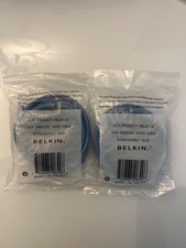 Lot of 2 Belkin 7F A3L980b07-BLU-S CAT6 RJ-45...