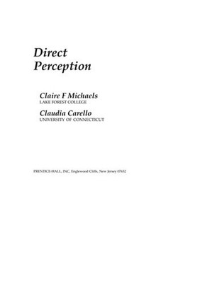 Direct Perception Hardcover Claire F., Carello, Claudia A. Michae