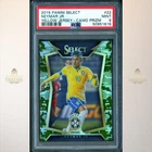NEYMAR JR. 2015-16 Panini Select Yellow Jersey Camo Prizm /249 PSA 9 1A