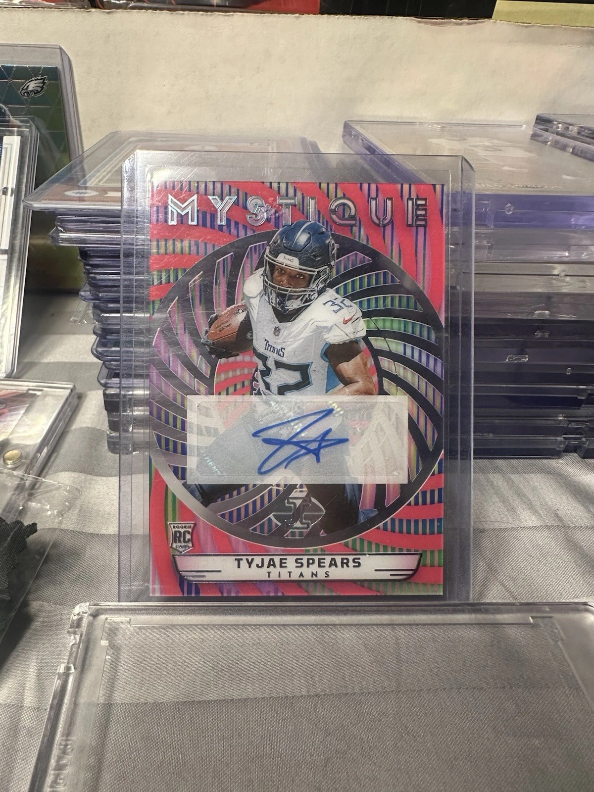 Tyjae Spears Panini Illusions Mystique #38 Autograph-Pink