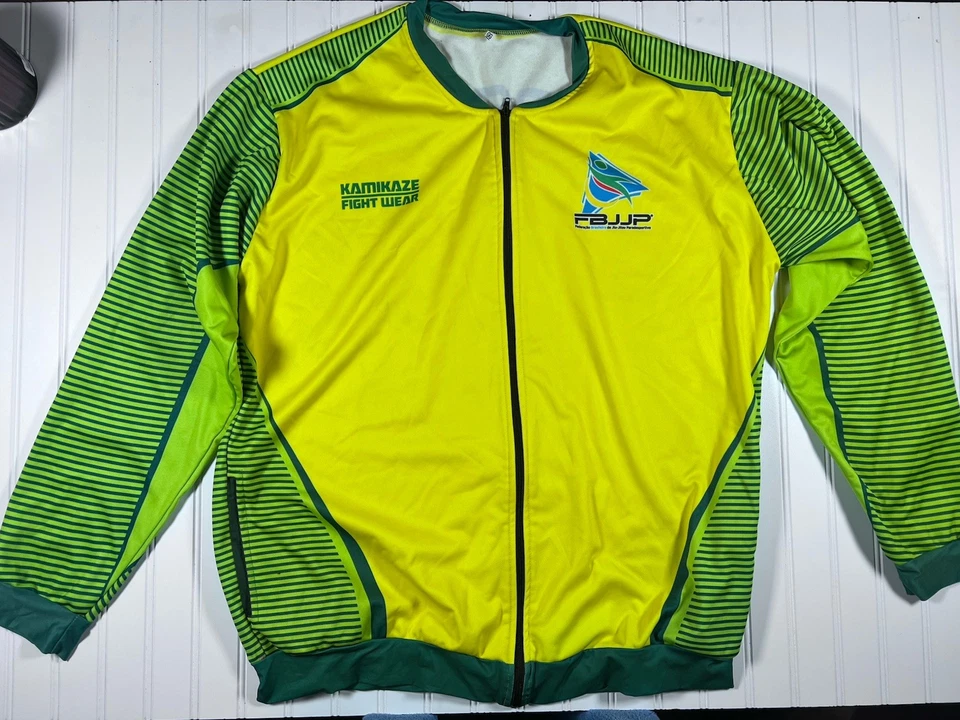 Kamikaze Brazil BJJ Rash Guard XL Signed Wendell Barbosa FBJJP Para Jiu-Jitsu🔥 - Image 2 of 4