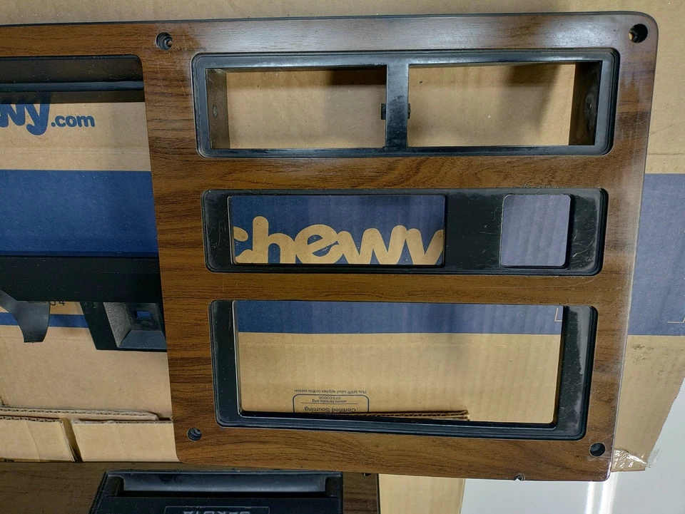 87-96 Dodge Dakota Truck tablero velocímetro bisel portavasos moldura OEM madera grano Foto 3 de 4