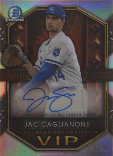 2025 Bowman Prospect Autographs Gold /50 Jac Caglianone #BPA-JC