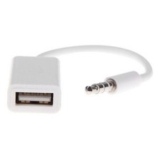 Usb 2.0 Female To 3.5 Mm Male Aux Audio Plug Cable Car Mp3 Converter