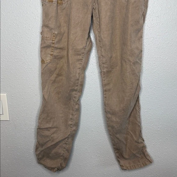 Pantalones cargo para mujer Level 99 mezcla de lino talla 28 Foto 4 de 4