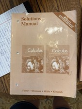 Finney Third Edition Calculus Assessment Reso...