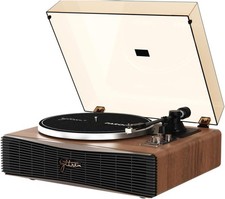 Paron Record Player Vintage Turntable for Vinyl Records with Built-in Speakers B