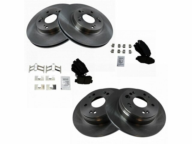 Front and Rear TRQ Brake Pad and Rotor Kit fits Honda CRV 2002-2004