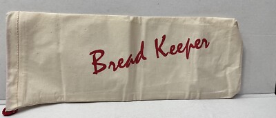 Vintage Long Bread Keeper Bag & Inner Seal Bag Clipper Mill San Francisco USA