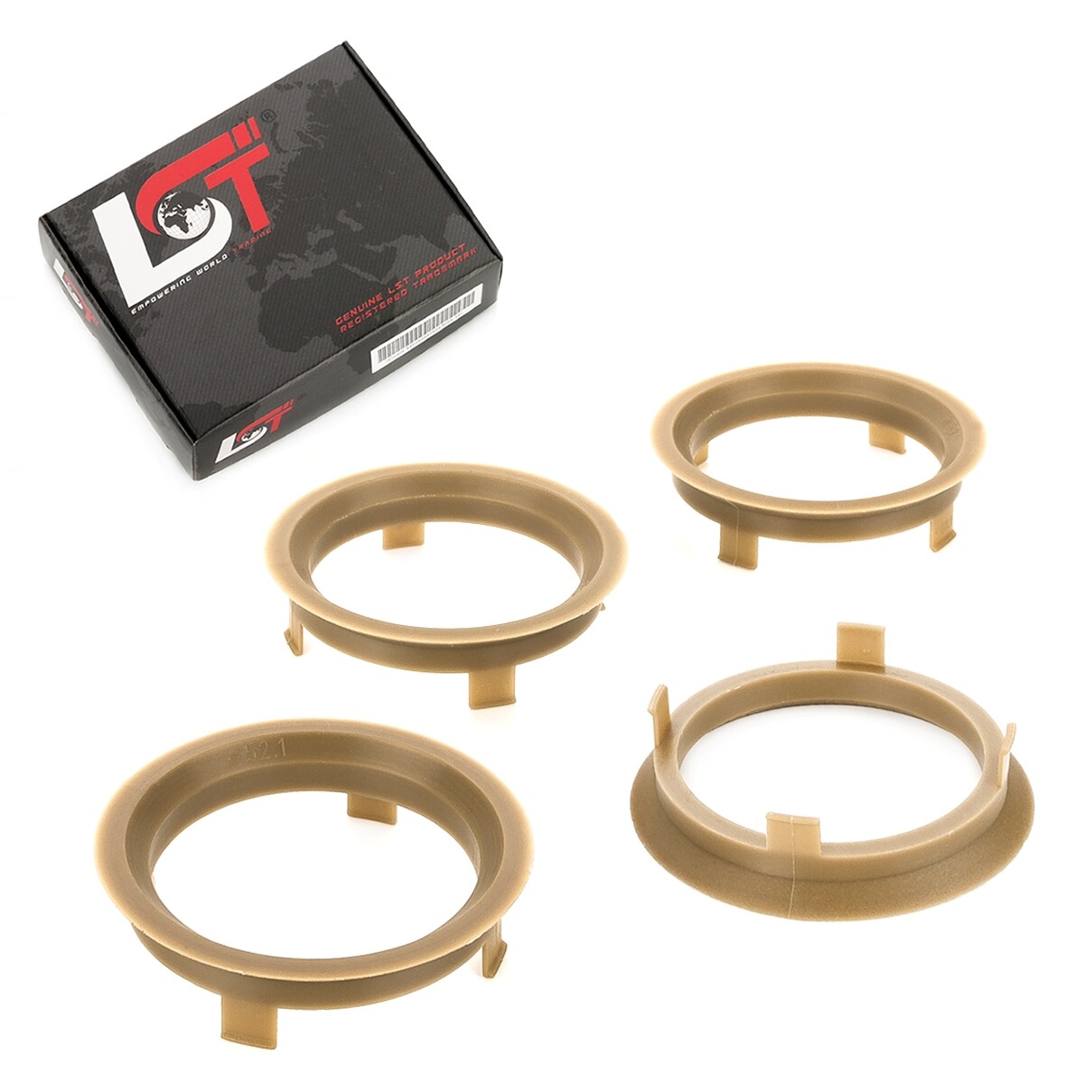 4X Center Rings Spacers Ocher Alloy Wheels Ø 52.1-60.1 Mm For VW Lupo Passat