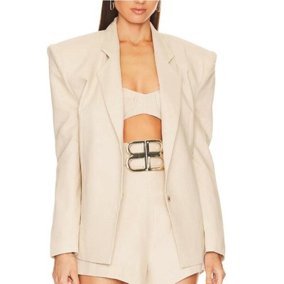 Bronx And Banco 'Capri' Tan Linen Blazer Size S - NWT