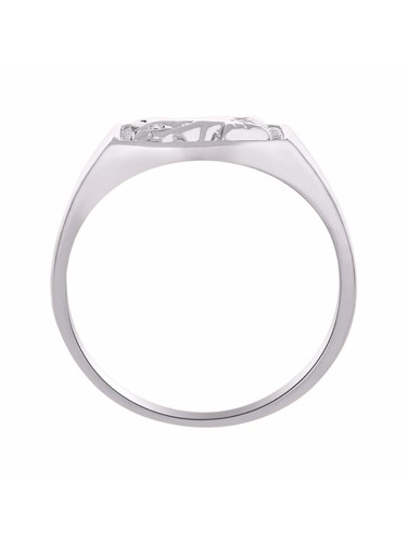 Diamond Ring 14K Yellow or 14K White Gold Eagle Ring MR3091DW-C - Picture 3 of 3