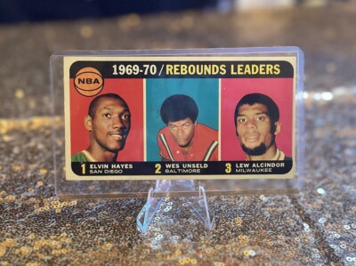1970-71 Topps - League Leaders #5 Kareem Abdul-Jabbar, Elvin Hayes, Wes Unseld