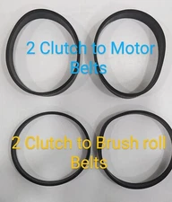 2  SETS of Dyson DC07 DC04 DC14 Clutch to Motor & Clutch to Brushroll BELTS Flat