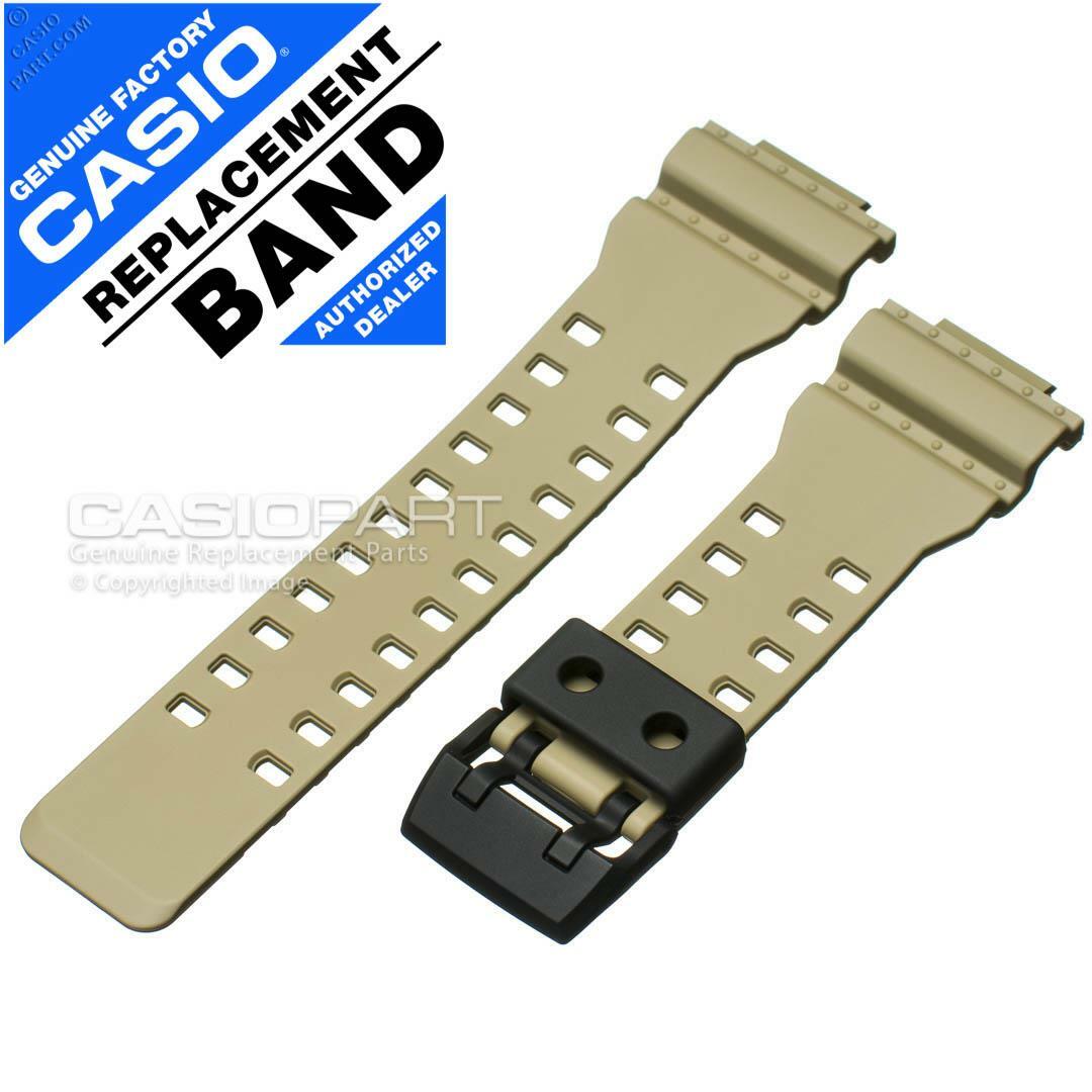 GENUINE CASIO Tan & Black Watch Band Strap f/ G-SHOCK