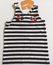 NWT Gymboree Girls Stripe Tee With Sequins Flowers Size 4,6,8