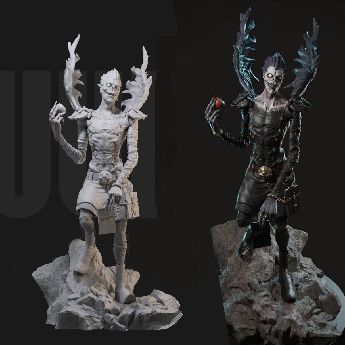 1:8 Ryuk Death Note ファンアート 未塗装 高品質ガレージキッ Ryuk DEATH NOTE 3D Printing Unassembled Unpainted Resin Model Kits