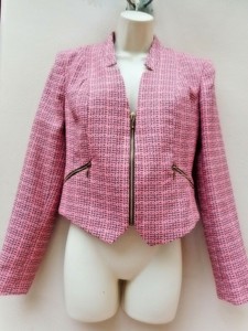 pink short jacket for wedding