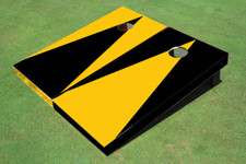 Yellow And Black Alternating No Stripe Triangle Set