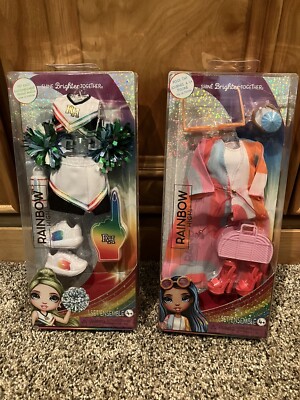 Rainbow High Pep Rally Fashion Pack Doll Clothes Uniform Shoes Cheerleader +Pool