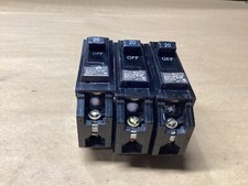 Lot Of 3 General Electric 20 Amp Circuit Breaker 1P THQB 120/240v 116F278 CO