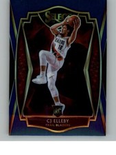 2020-21 Panini Select CJ Elleby 198 Blue Prizms RC Portland Trail Blazers