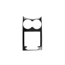 For Porsche Macan 15-21 Carbon Fiber Vinyl Central Console Water Cup Cover Trim