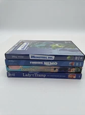 Lot Of 4 Disney DVD Platinum & Special Collector Edition Movies Bambi, Nemo Etc.